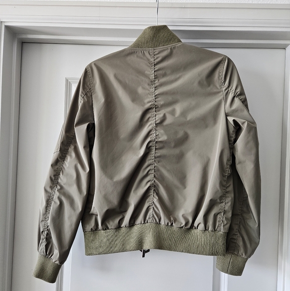French Connection Bomber Jacket Olive Green XS - Picture 5 of 10